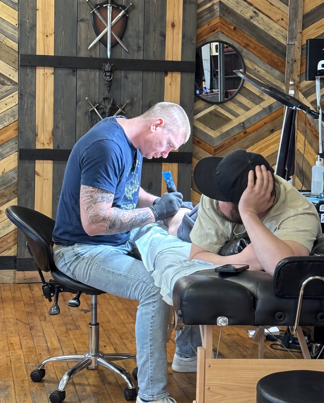 Portrait of Dzmitry, tattoo artist