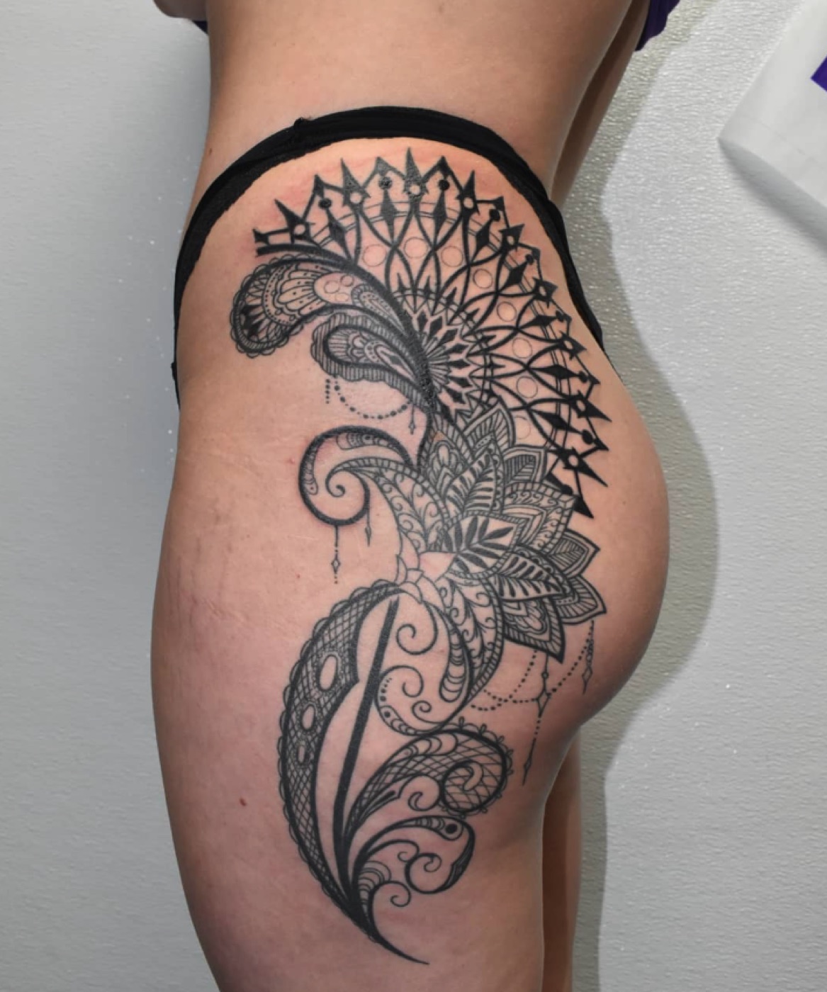 Ornamental mandala tattoo